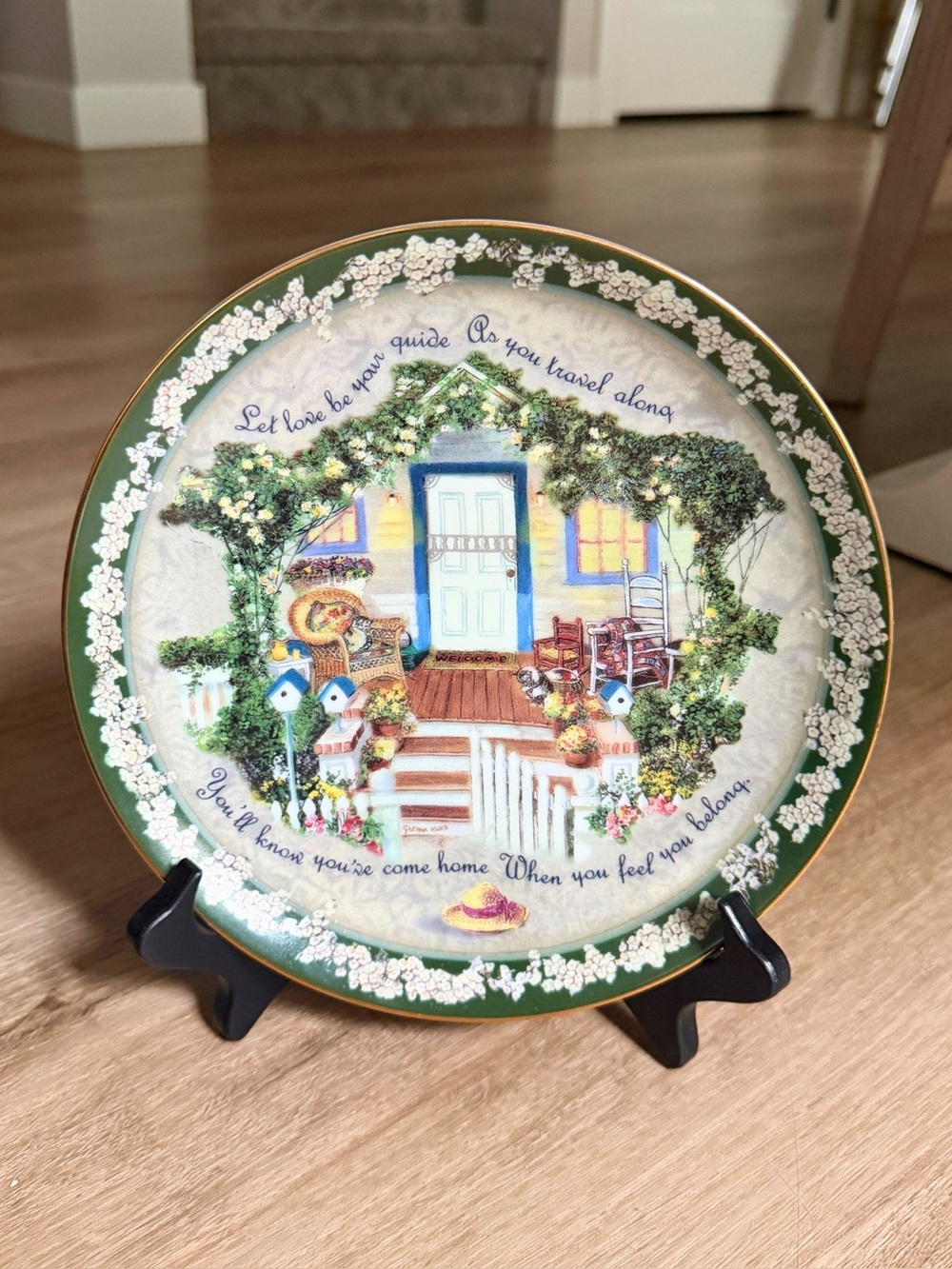 5th Issue Bradford Exchange Welcome Home Plate